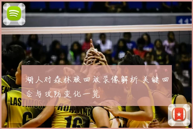 湖人对森林狼回放录像解析 关键回合与攻防变化一览