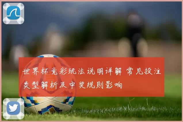 世界杯竞彩玩法说明详解 常见投注类型解析及中奖规则影响